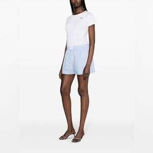 Alexander Wang logo-patch cotton shorts